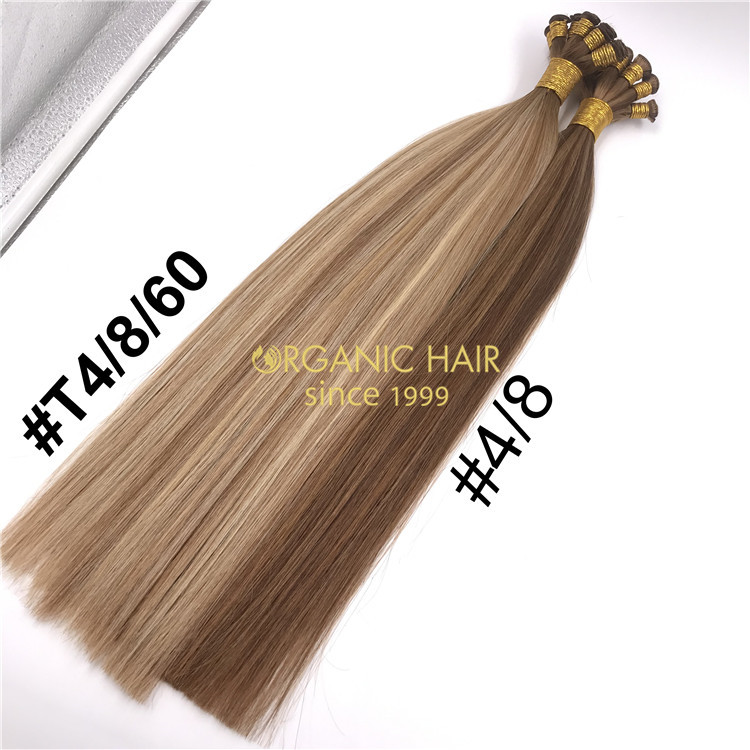 Mixed color Hand tied-hair extension on sale H293