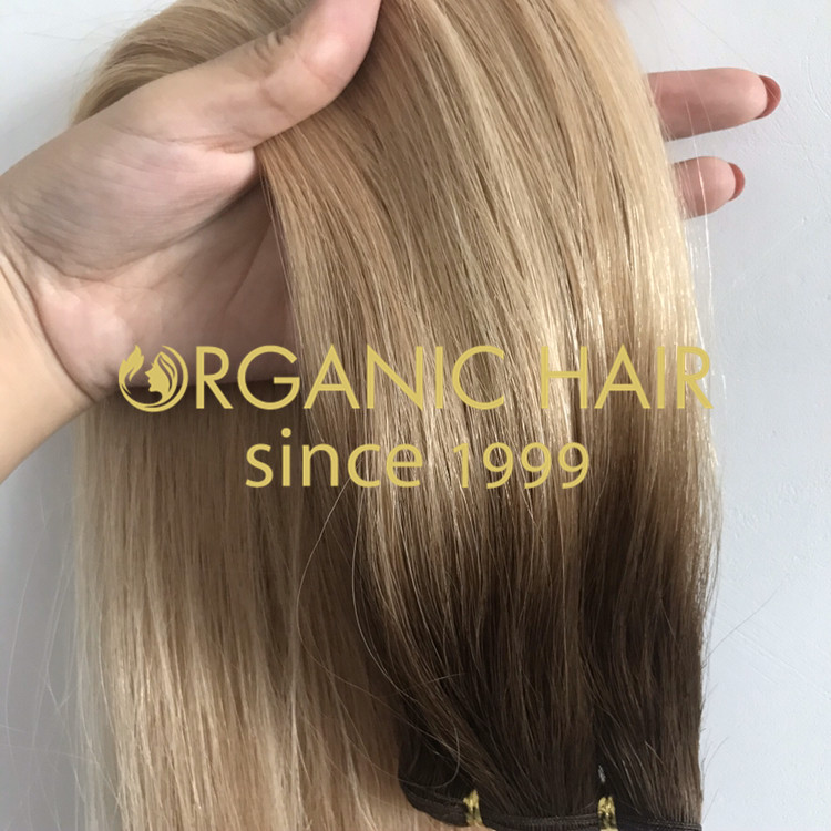 Blone balayage hand tied hair extensions  H304