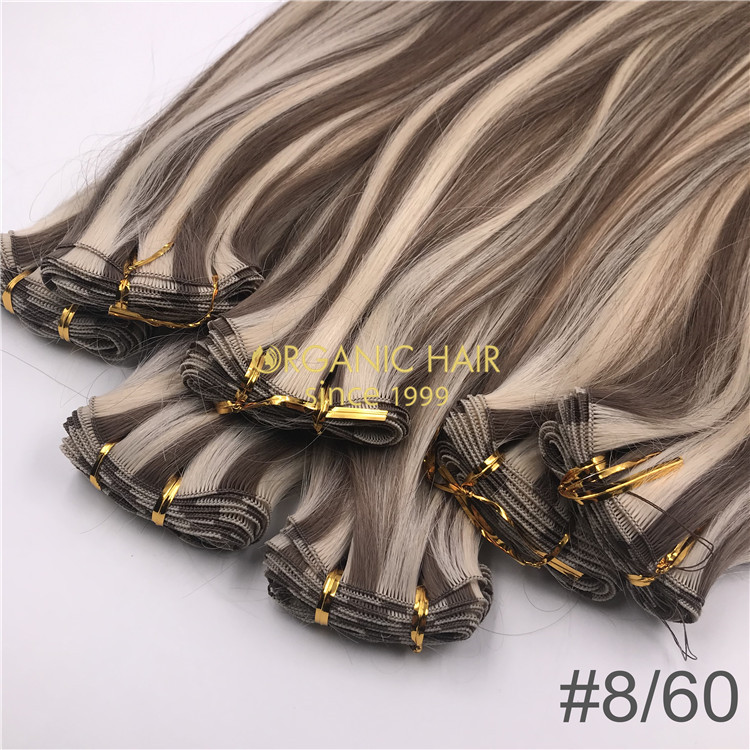  Piano color Hand tied-hair extensions  H296