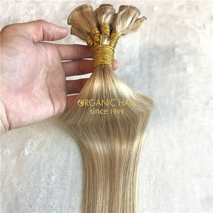 2021 best quality remy human hair hand-tied weft wholesale V80