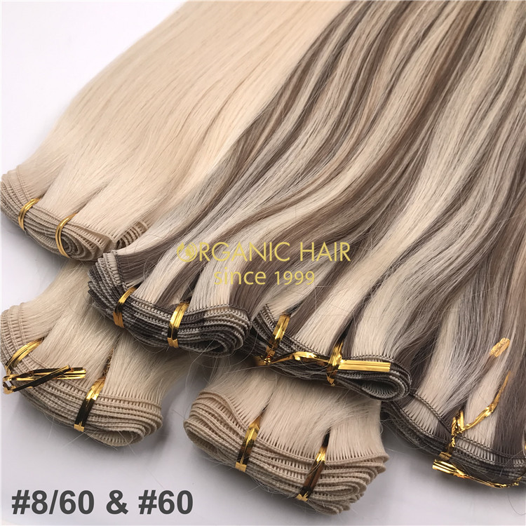 Piano color Hand tied-hair extension on sale H292