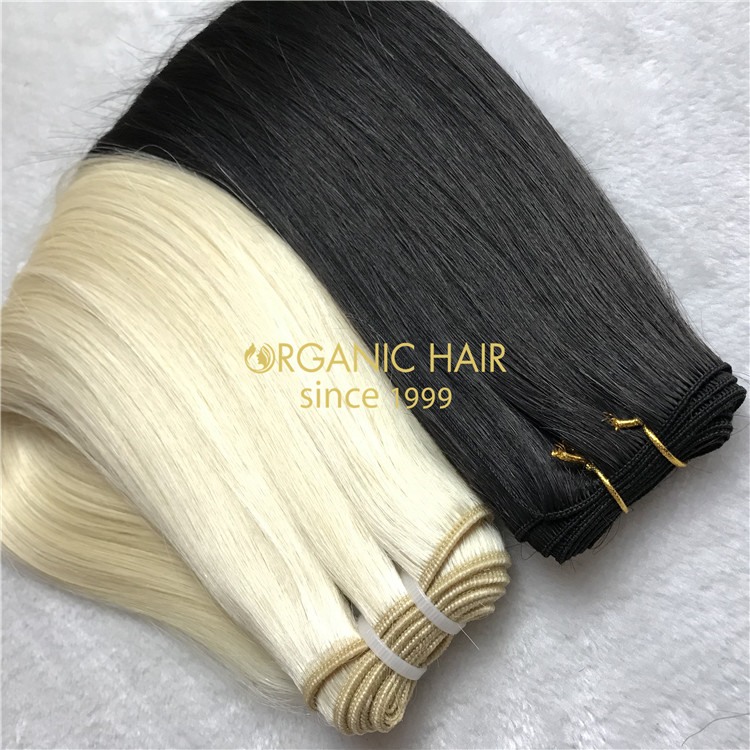 Machine hair extensions human cuticle hair wholesale A17