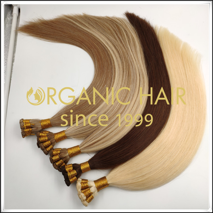 Different colors of hand tied weft sample order C071