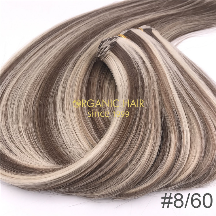 Piano color Hand tied-hair extensions  H296