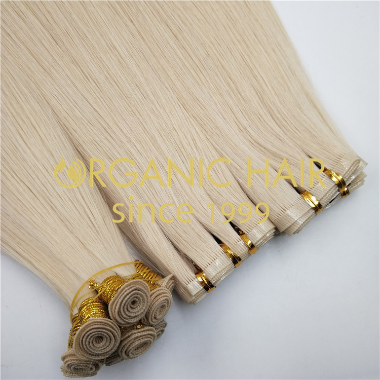 Chinese Hand Tied Weft Hair extensions Wholesale rb119