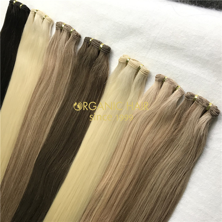 Wholesale human hand sewn wefts and good reviews X317