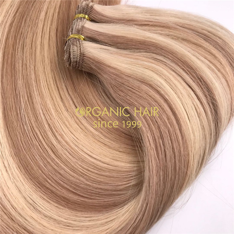 Human piano color #613/16 hand tied wefts and good reviews X283