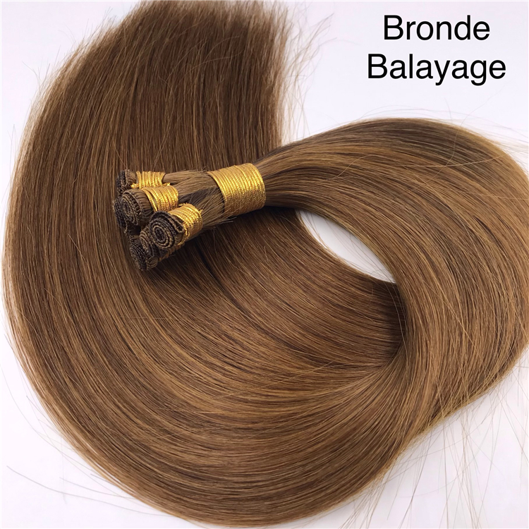 Bronde balayage hand tied weft extensions H314