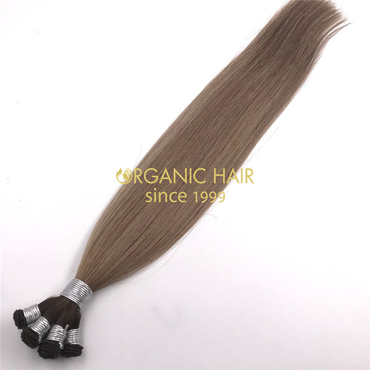 Human cuticle intact hair extenison blend color X270