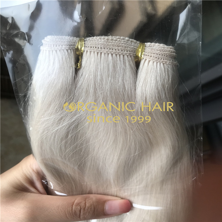 Pearl White Beaded weft Extenions For Summer H281
