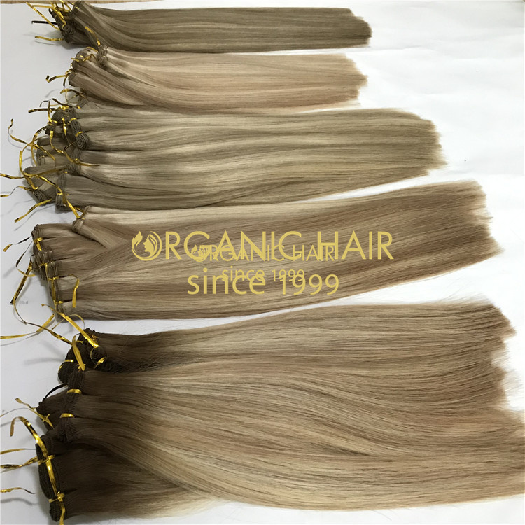 Best remy virgin full cuticle handtied hair wholesale V07