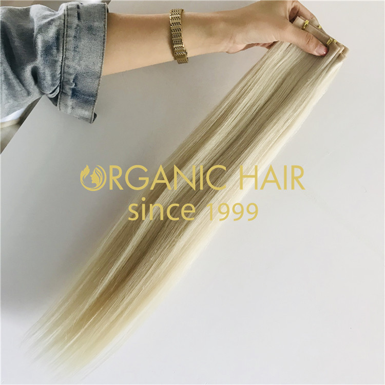 blonde beaded weft extension manufacturer  H273