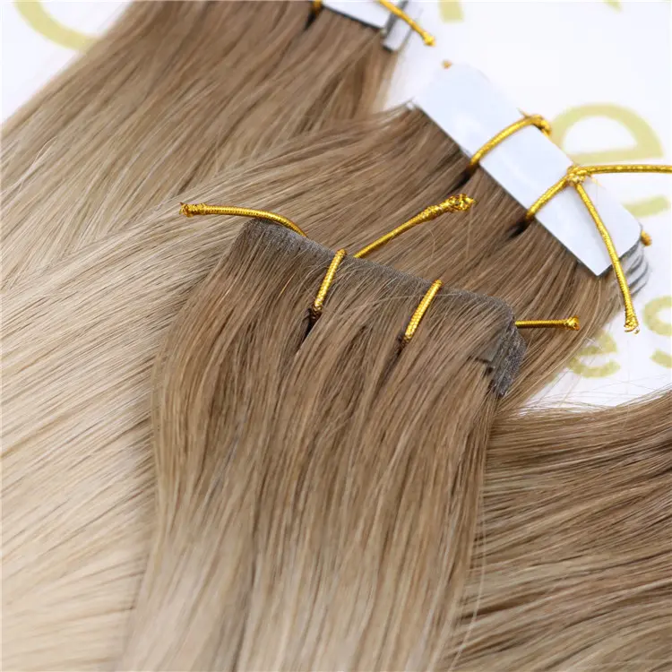 Wholesale human Injection tape hair extension Rooted 8/60 color X396