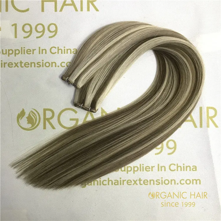 Wholesale human cuticle remy genius weft and good reviews X428