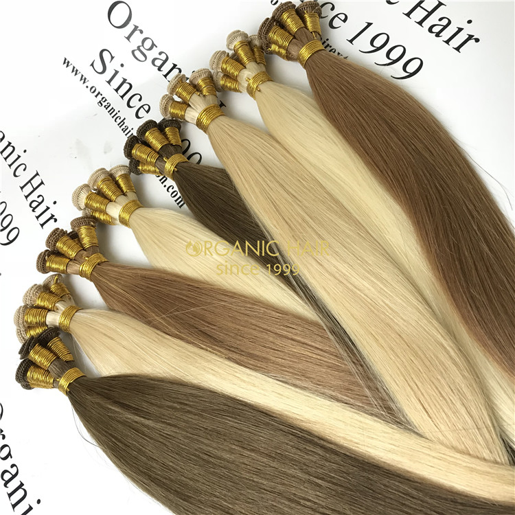 Wholesale best human hand tied weft hair extensions V95