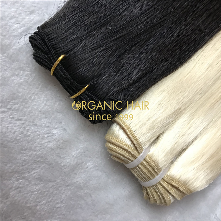 Machine hair extensions human cuticle hair wholesale A17