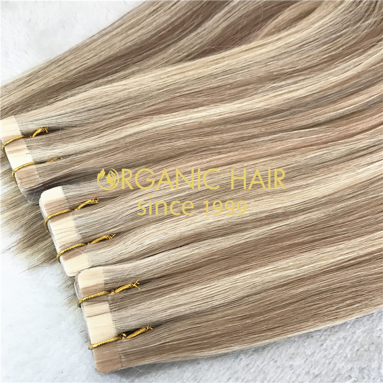 Wholesale Tape in hair extensions human hair supplier A04