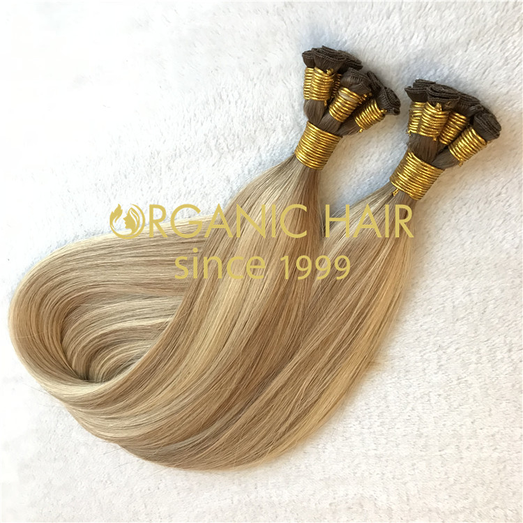 Hand tied hair extensions remy hair wholesale A02