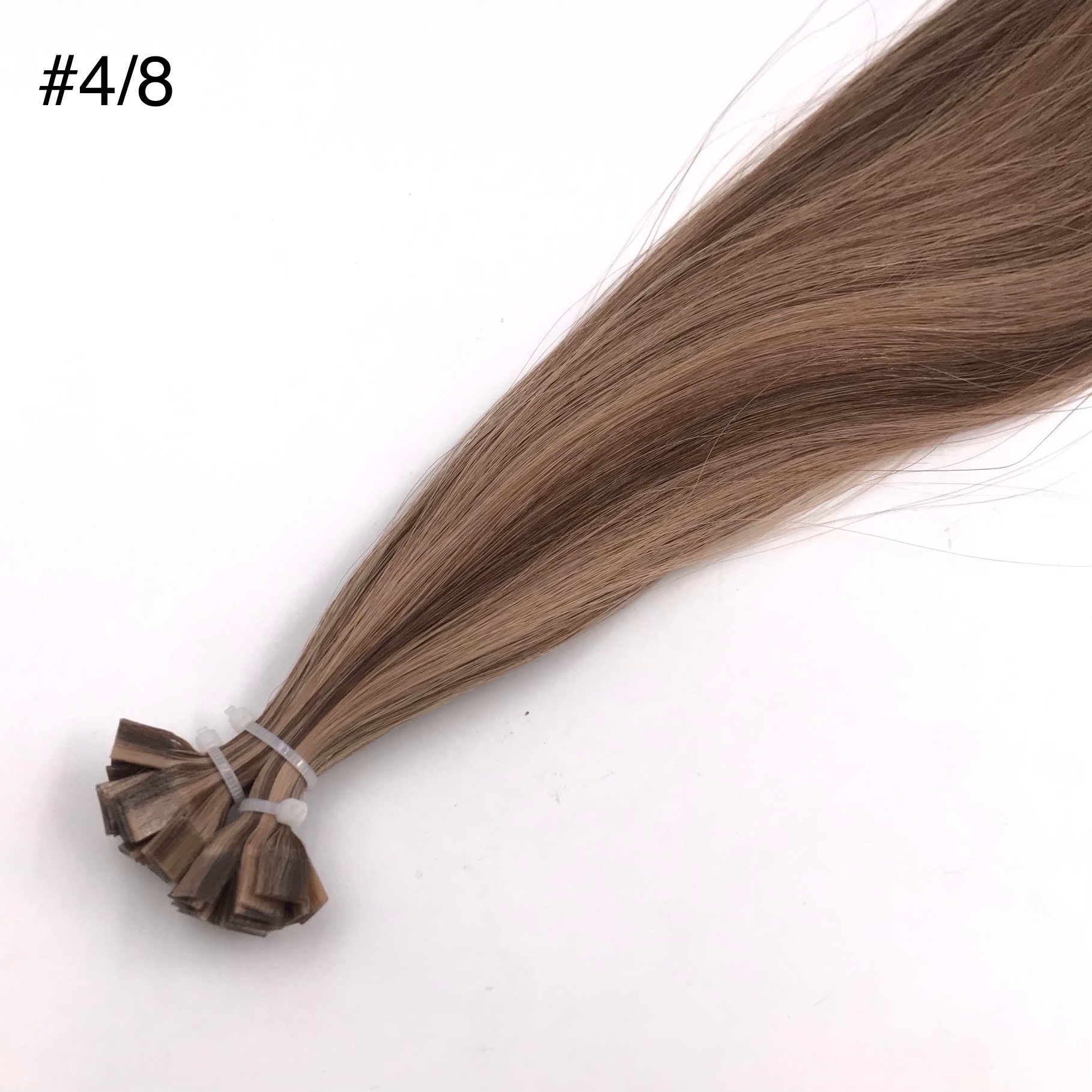  High-quality Hair Extensions Supplier Flat tip Piano color #4/8 J13