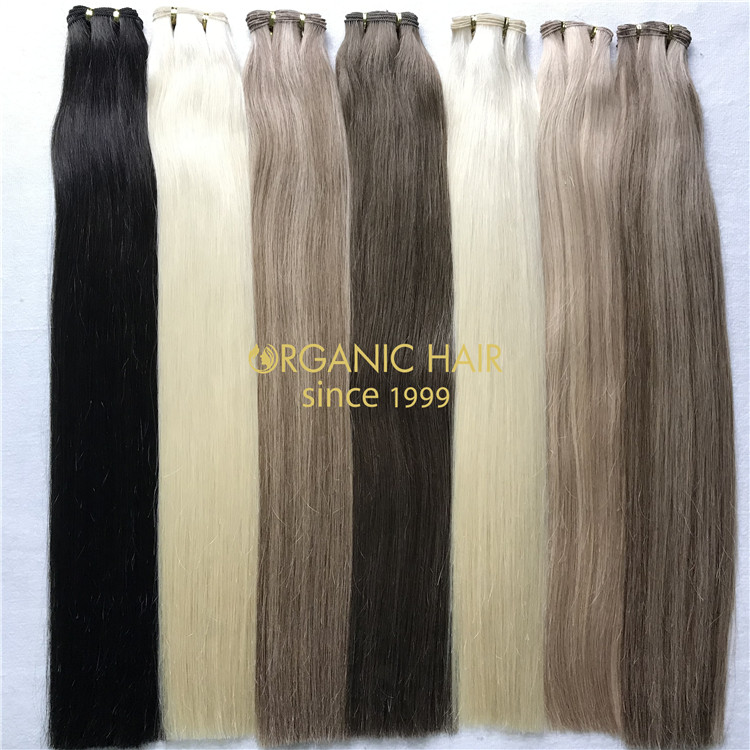 Wholesale human hand sewn wefts and good reviews X317