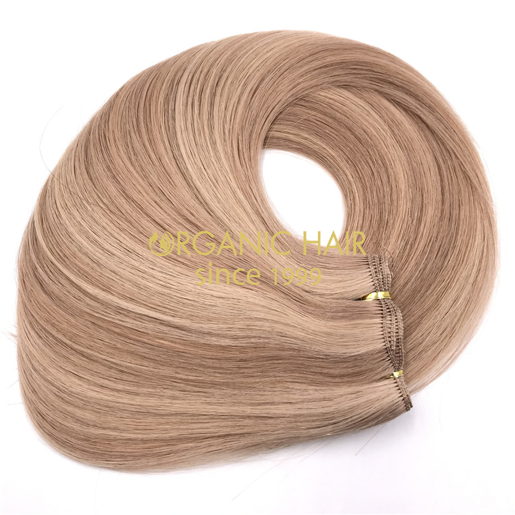 Wholesale human balayage color #18/22 hair hand tied wefts X340