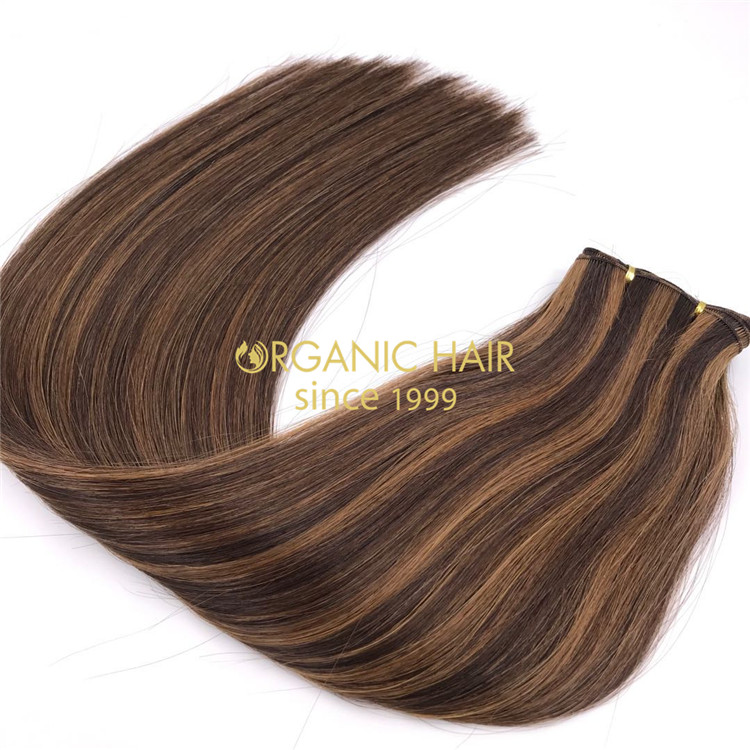 Human piano color #3/6 cuticle intact hand tied wefts X269