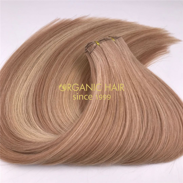 Human piano color #613/16 hand tied wefts and good reviews X283