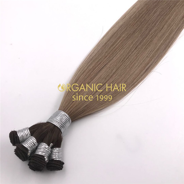 Human cuticle intact hair extenison blend color X270