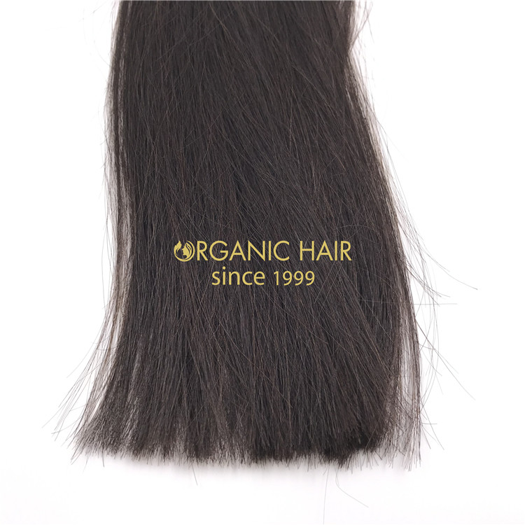 Natural black #1B hand tied wefts  X316
