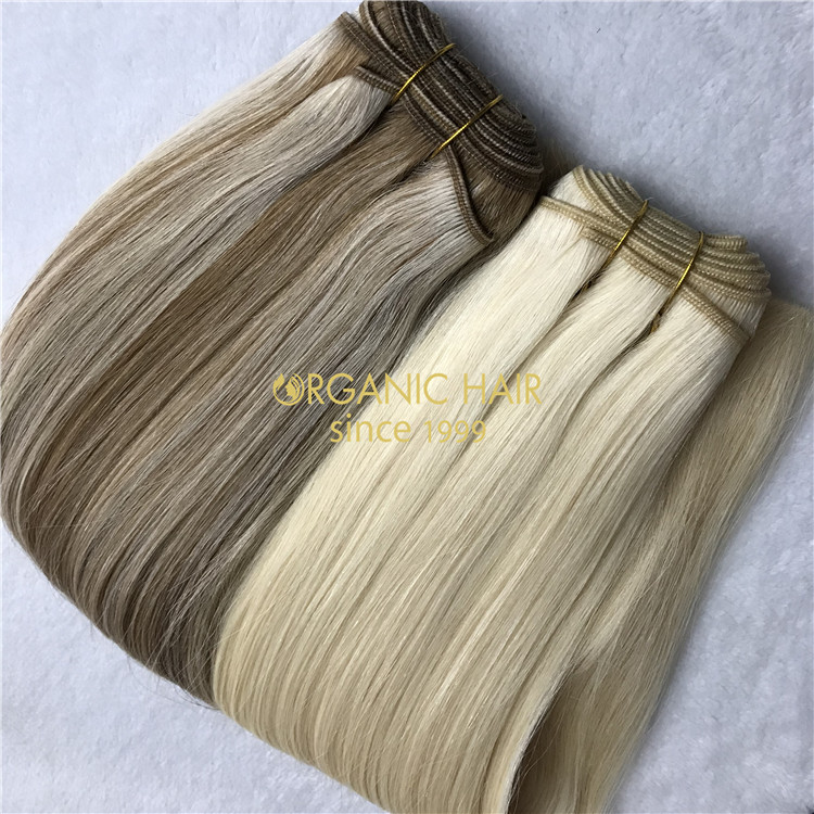 Hot sale and human cuticle intact machine wefts X276