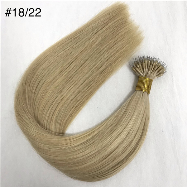 Wholesale human remy keratin nano ring piano color X371