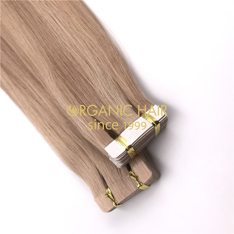 Nordic blonde balayage tape in hair hot sale X296