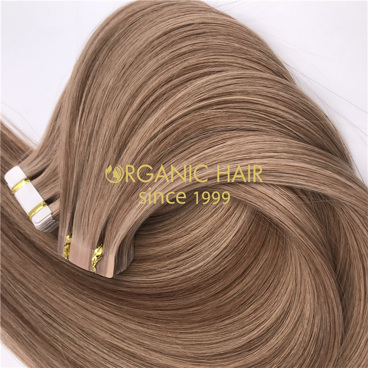 Hot sale piano color #10/16 tape in hair extensions wholesale X296