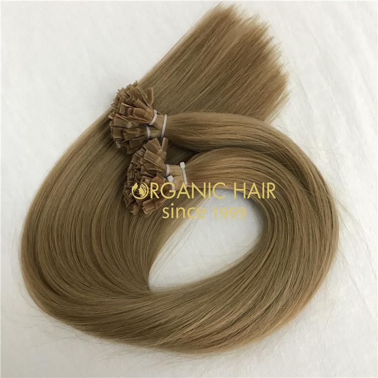 Wholesale customized color human cuticle remy V tip hair and hot sale X372