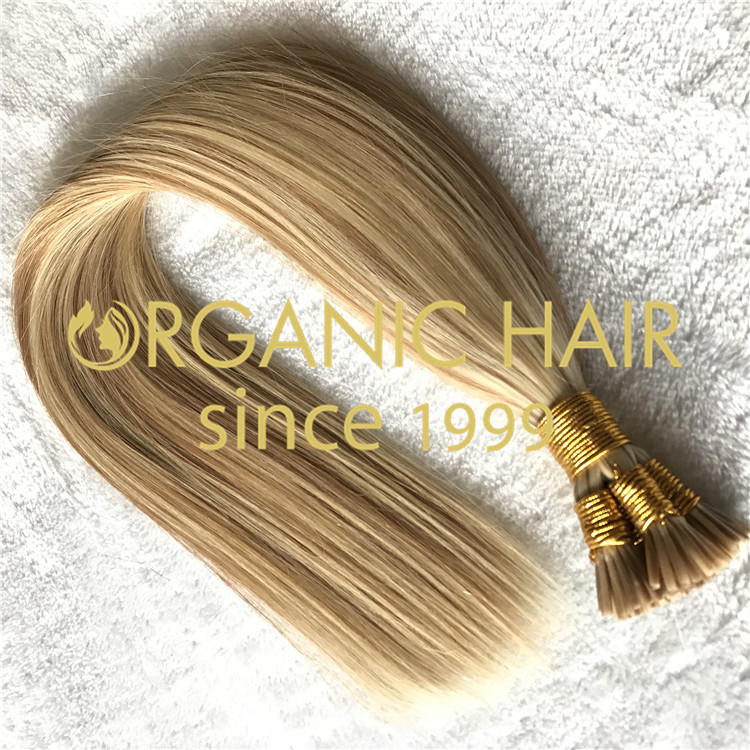 Blonde I-tip extensions manufacturer  H278