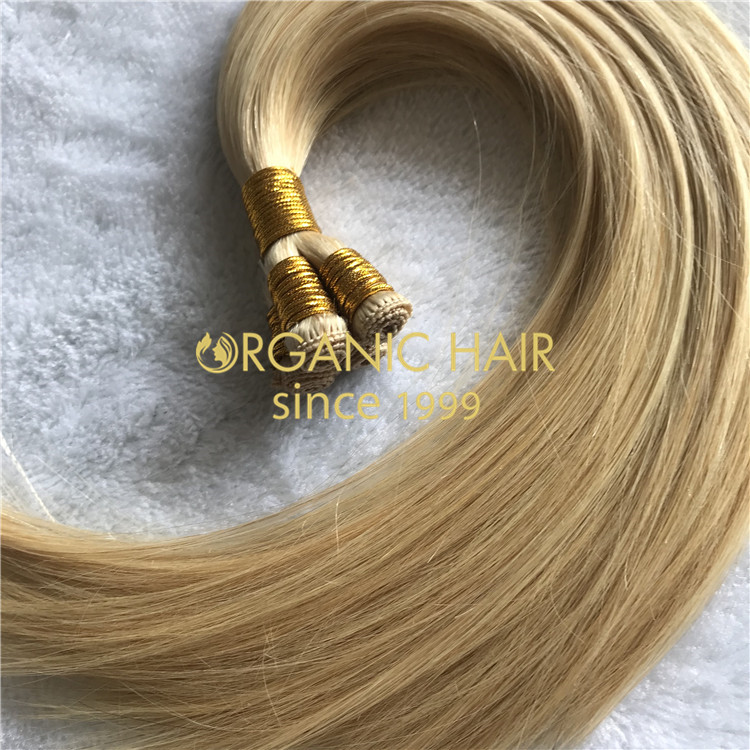 NATURAL BEADED ROWS HAND TIED WEFTS EXTENSIONS H182 - Organic hair