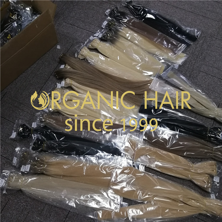 Indian tample hair extensions supplier rb124