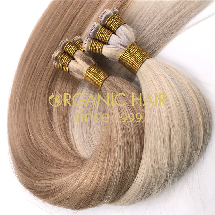 Full cuticle invisible beaded rows hair extensions supplier rb106