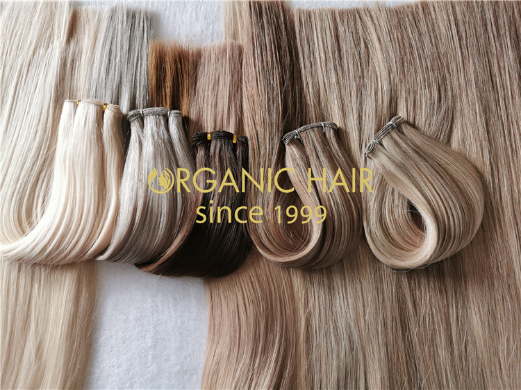 Super double drawn invisible hair extension wefts RB73