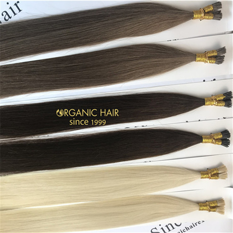 Hot human keratin itip hair extensions and customized color X294
