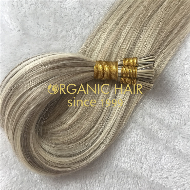 Cuticle intact virgin human hair Itip wholesale V05