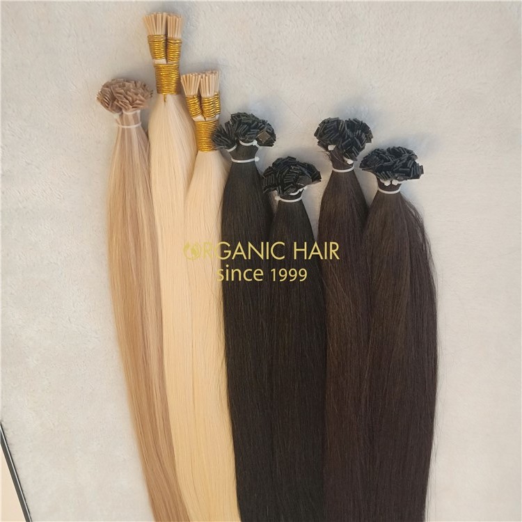 Human keratin itip and flat tip hair extensions and good reviews X295