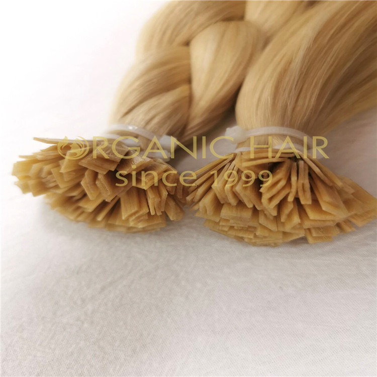 Flat bond hair extensions keratin tip hair factory A21