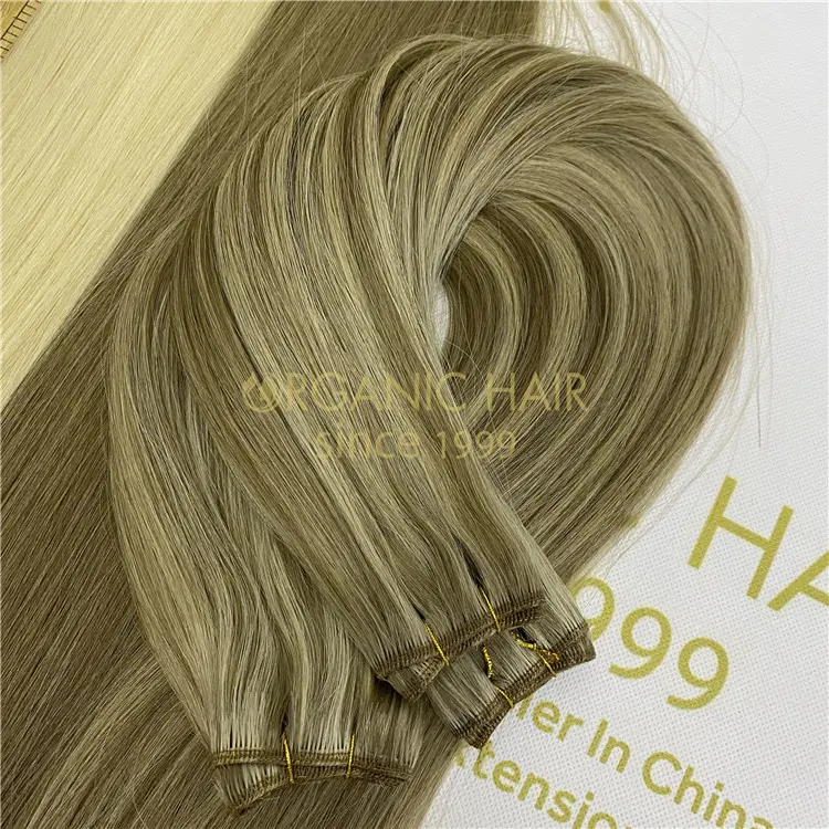 Light piano machine wefts hair extensions supplier in China r137