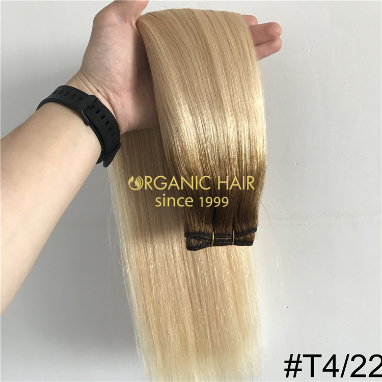 The best quality machine made weft hair extensions RB90