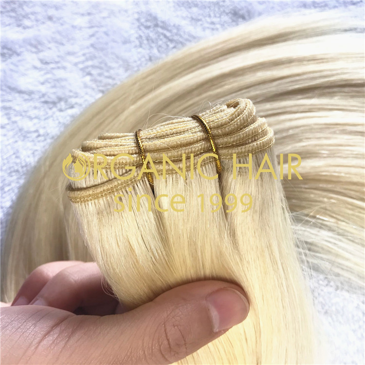 Virgin remy hair machine weft on sale A05 