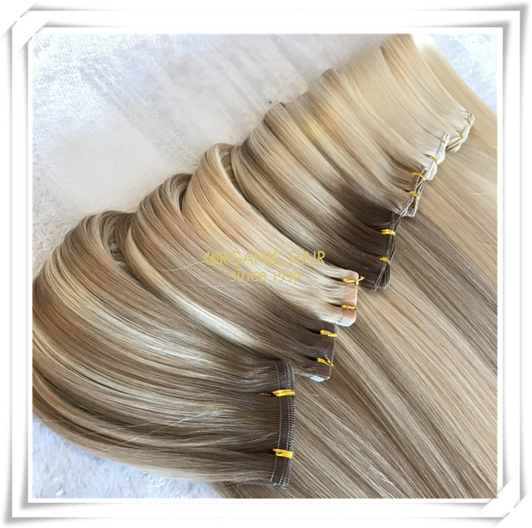 Wholesale natural beaded wefts C074