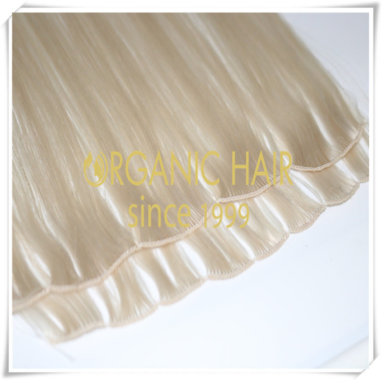 New modified hand tied weft hair extensions CNY023