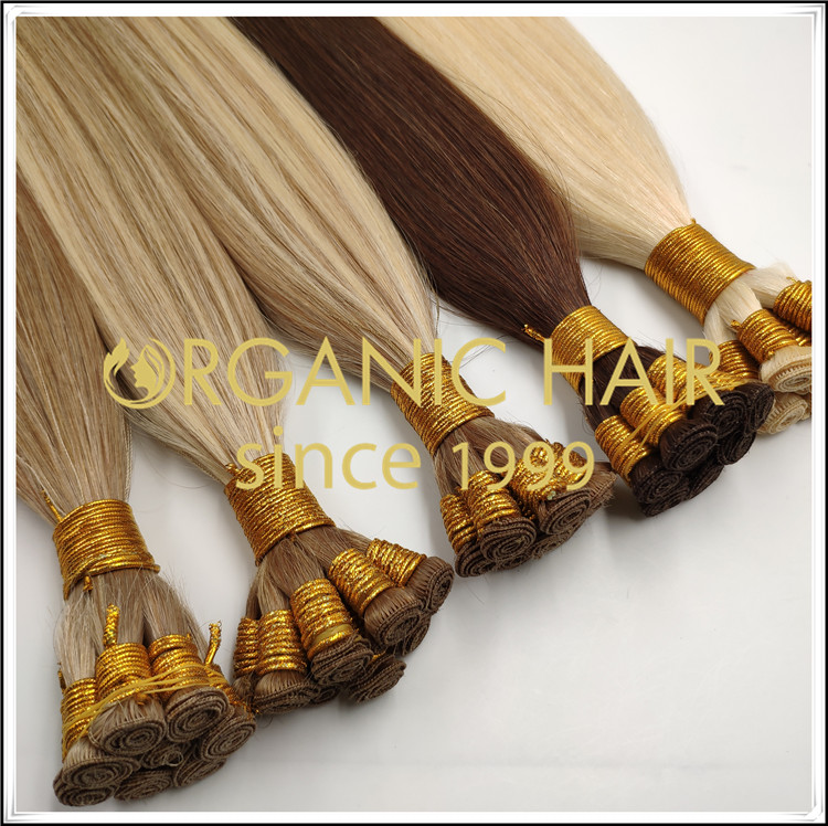 Different colors of hand tied weft sample order C071