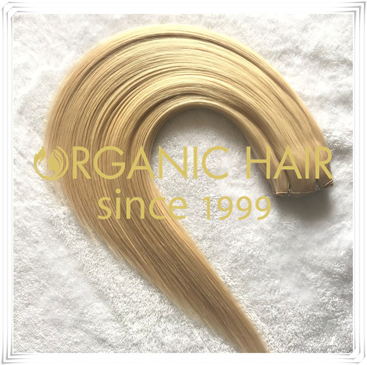 Popular piano color of hand tied weft C047